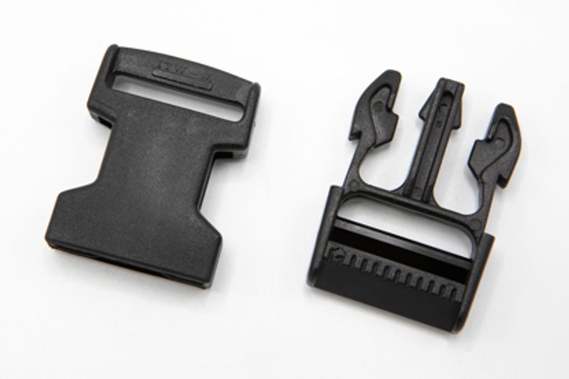 SPENNE  Stikklås 30mm sort nylon, 2 deler